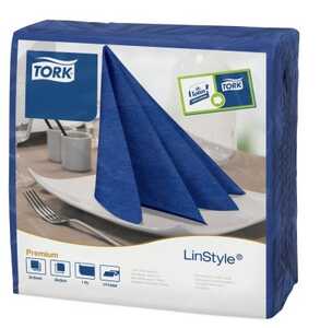 Servett Tork Linstyle Premium 1-Lagers Midnattsblå 39x39cm 50st