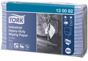 Industripapper Tork Avtorkning Extra Kraftiga Premium Blå 100ark