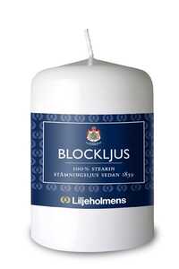 Blockljus Liljeholmens Vit