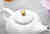 Servis set Tekanna, Kaffemugg & Assiett Cult Design Orient Vit 9 delar bild 3