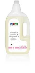 Tvättmedel KBM Sun Eco Textile och MopWash Free 2L