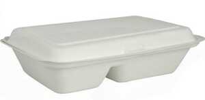 Hämtbox Abena Bagasse 2-Fack 250x162x63mm 50st