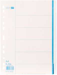 Pappersregister Actual Regi-Blank A4 5-Flik