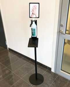 Låsbart Golvställ Activa för Handdesinfektion 600ml