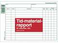 Blankett Esselte Tid- och Materialrapport A5L