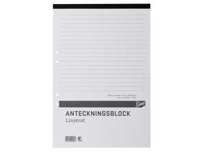 Anteckningsblock Nordic Brands Linjerat Hålat Perforerade A4 100 Blad