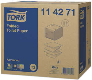 Toalettpapper Tork Vikt Advanced T3 Vit 8712ark