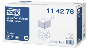 Toalettpapper Tork Extra Mjukt Vikt Premium T3 7560ark