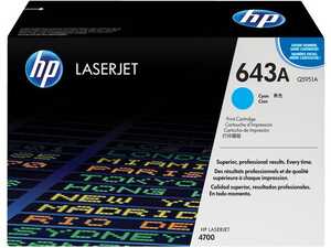 Toner HP Q5951A 643A Cyan