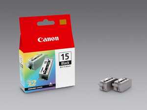 Bläckpatroner Canon BCI-15BK Svart 2st