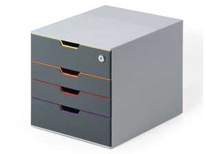 Blankettbox Durable Varicolor 4 med Låsbar