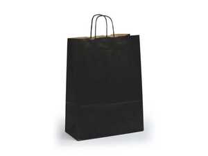 Pappersbärkasse Medium Svart 32x14x42cm 150st