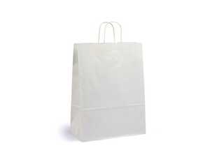 Pappersbärkasse Medium Vit 32x14x42cm 150st
