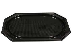 Serveringsfat Abena PS Plast Svart 36x54cm 10st