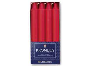 Kronljus Liljeholmens Röd 20cm 7h 8st