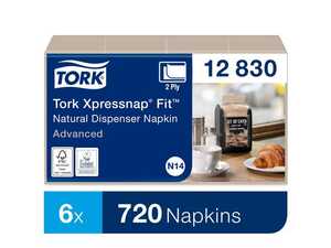 Dispenserservett Tork Xpressnap N14 Natur 720st
