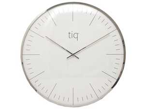 Väggur Tiq Slim Silver 40cm